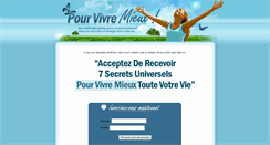 Desktop Screenshot of pour-vivre-mieux.com